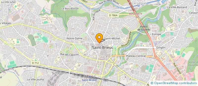 localisation de l'entreprise SARL DANSE BOUTIQUE à SAINT-BRIEUC