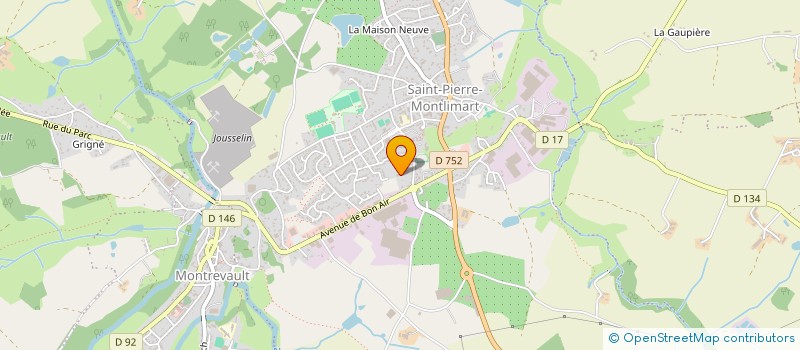 localisation de l'entreprise SARL DANTO à MONTREVAULT-SUR-EVRE