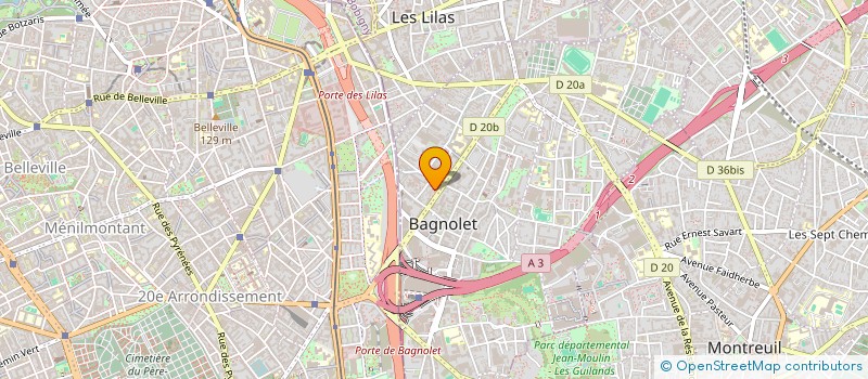 localisation de l'entreprise SARL DANTON à BAGNOLET
