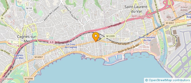 localisation de l'entreprise SARL DANY AND JO à CAGNES-SUR-MER