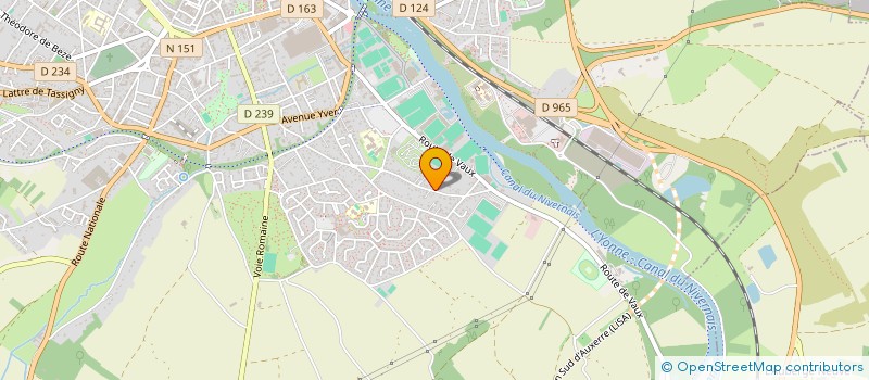localisation de l'entreprise SARL DANYS' PEINTURE ET NETTOYAGE  AUXERRE