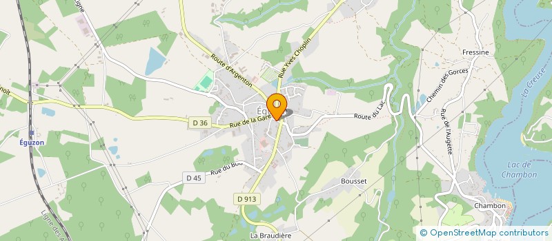 localisation de l'entreprise SARL DAOUT à EGUZON-CHANTOME