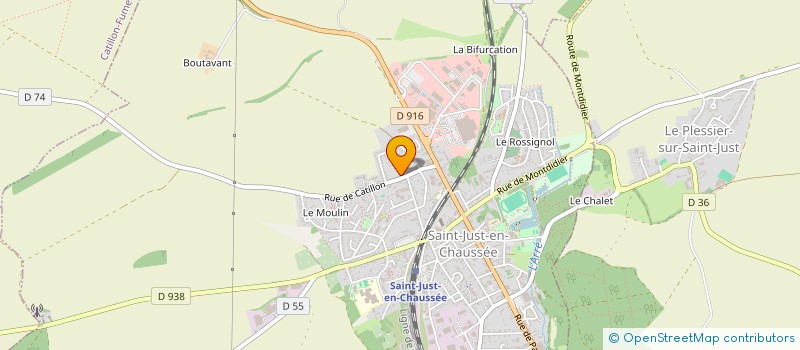 localisation de l'entreprise SARL DAPJ  SAINT-JUST-EN-CHAUSSEE