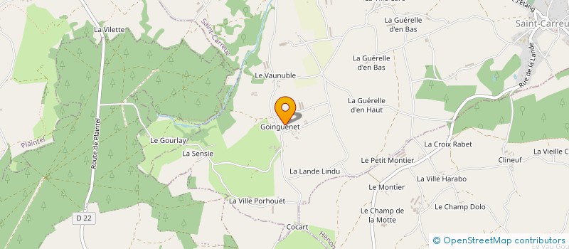 localisation de l'entreprise SARL DARCEL FRERES  SAINT-CARREUC