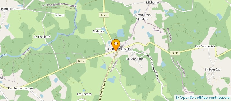 localisation de l'entreprise SARL DARCY à LA CHAPELLE-MONTBRANDEIX