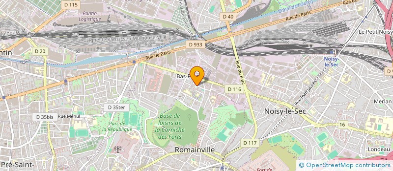 localisation de l'entreprise SARL DARED TRANSPORT  ROMAINVILLE