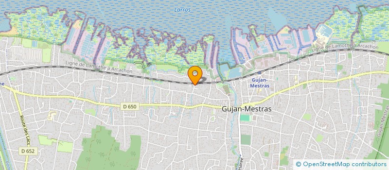 localisation de l'entreprise SARL DARET-TURPIN  GUJAN-MESTRAS