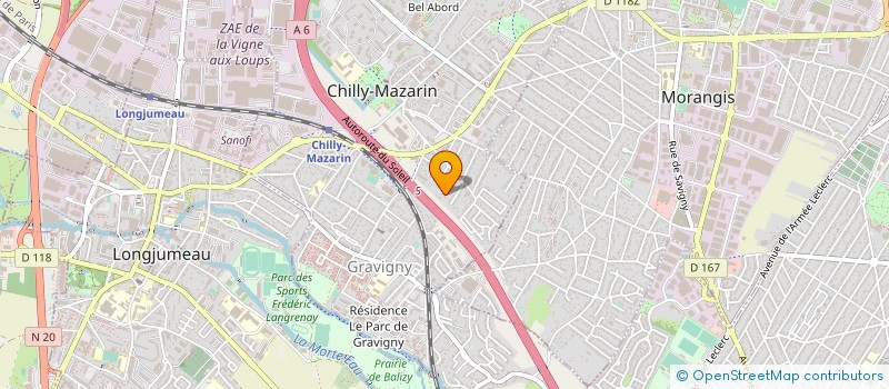 localisation de l'entreprise SARL DASSELEC  CHILLY-MAZARIN