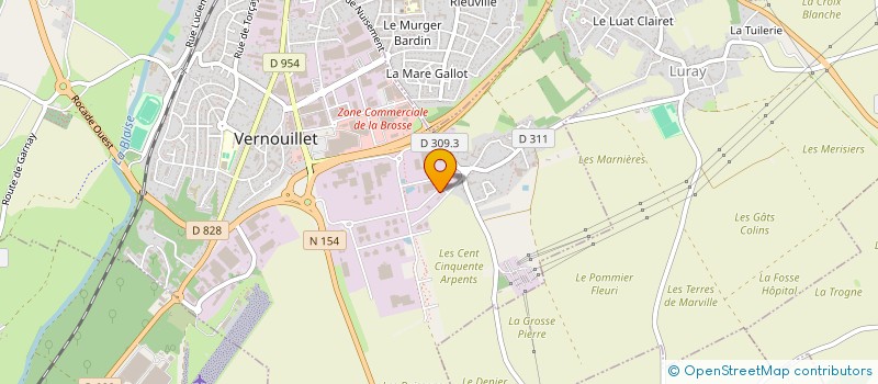 localisation de l'entreprise SARL DATASAISIE à VERNOUILLET