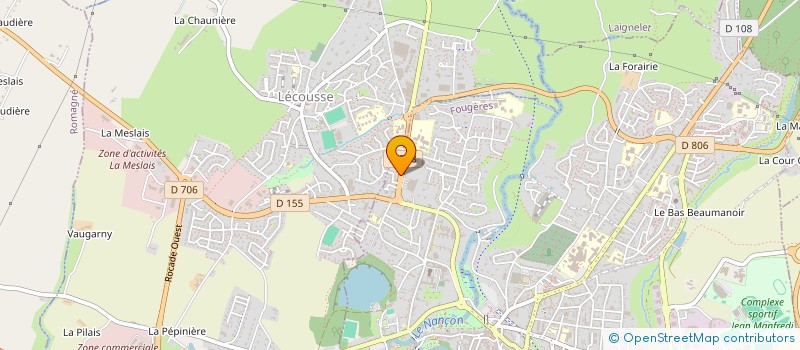 localisation de l'entreprise SARL DAUBINET  FOUGERES