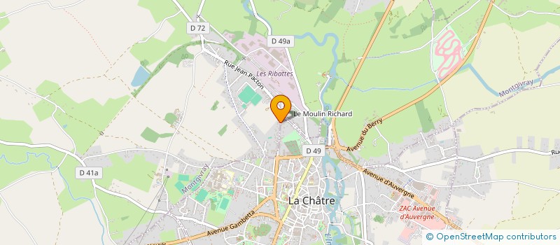 localisation de l'entreprise SARL DAUGERON à MONTGIVRAY