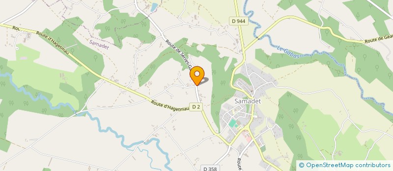 localisation de l'entreprise SARL DAUGREILH  SAMADET