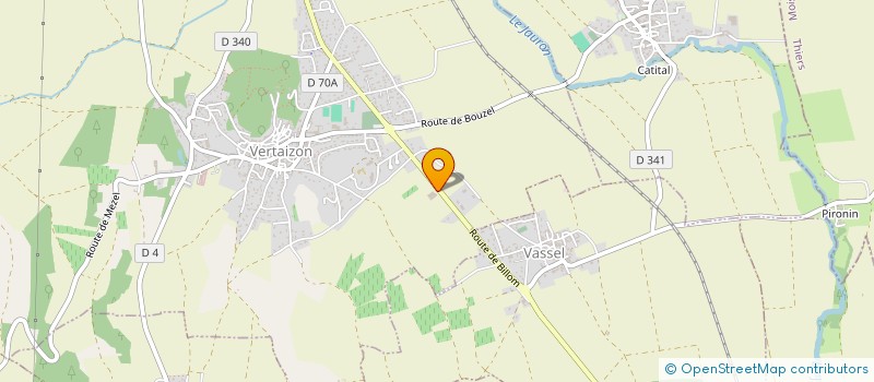 localisation de l'entreprise SARL DAUMONT  VERTAIZON