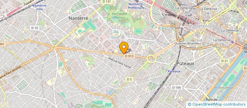 localisation de l'entreprise SARL DAUPHIN à NANTERRE