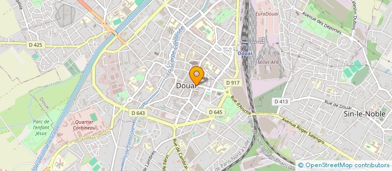 localisation de l'entreprise SARL DAUPHIN RESTAURATION à DOUAI