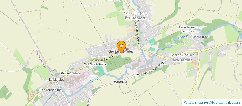 localisation de l'entreprise SARL DAUSSY ROUSSEL  SAINT-LEGER-LES-DOMART