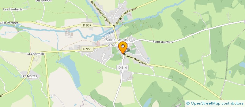 localisation de l'entreprise SARL DAUVISSAT à SAINT-AMAND-EN-PUISAYE