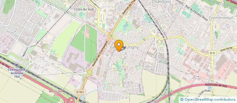 localisation de l'entreprise SARL DAVAL ATC  REIMS