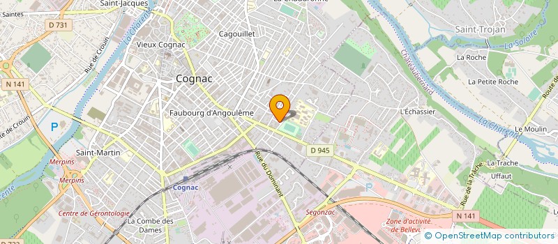 localisation de l'entreprise SARL DAVELEC à COGNAC