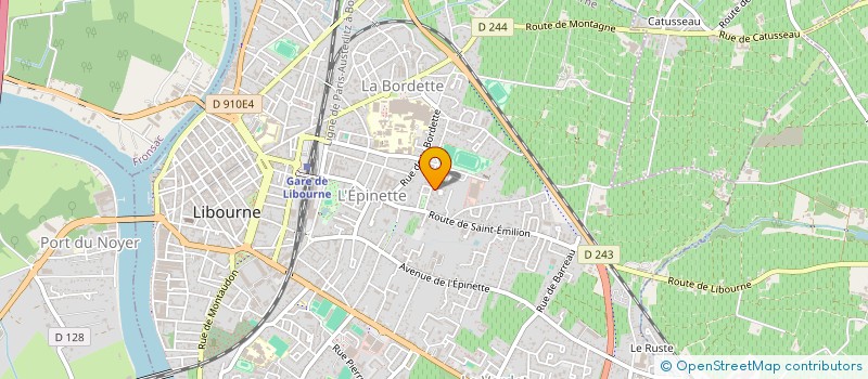 localisation de l'entreprise SARL DAVIC à LIBOURNE
