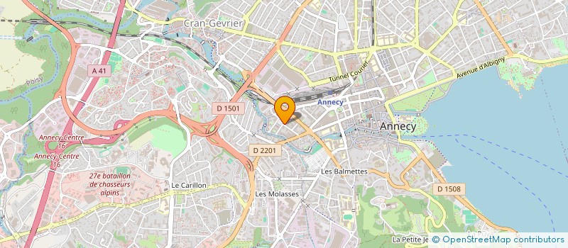 localisation de l'entreprise SARL DAVID à ANNECY