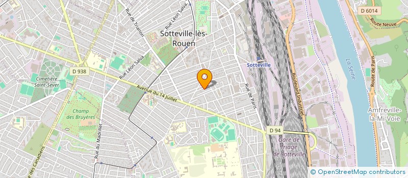 localisation de l'entreprise SARL DAVID à SOTTEVILLE-LES-ROUEN