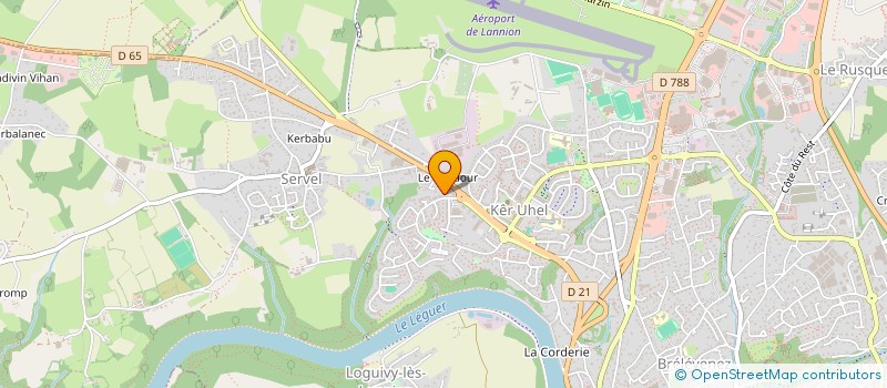 localisation de l'entreprise SARL DAVID à LANNION