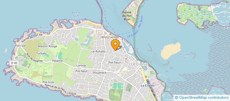 localisation de l'entreprise SARL DAVID BERNIER CARRELAGE  LE CROISIC