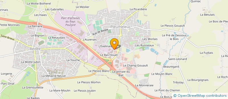 localisation de l'entreprise SARL DAVID BETHUEL  PLEUMELEUC