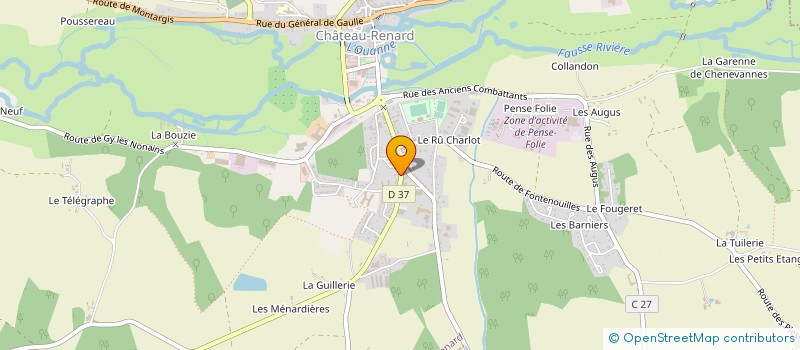 localisation de l'entreprise SARL DAVID CHIFFLET à CHATEAU-RENARD