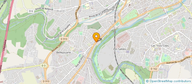 localisation de l'entreprise SARL DAVID-DESCUBES à POITIERS