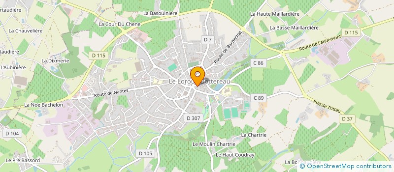 localisation de l'entreprise SARL DAVID ET GAELLE COCHARD  LE LOROUX-BOTTEREAU