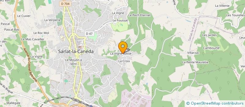 localisation de l'entreprise SARL DAVID LEFEVRE  SARLAT-LA-CANEDA