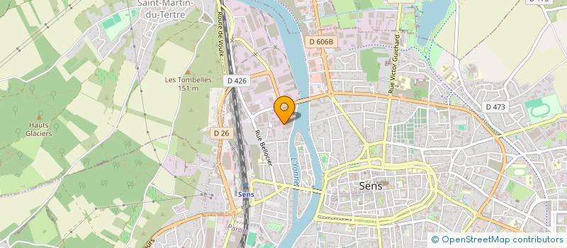 localisation de l'entreprise SARL DAVID WILLIAM à SENS