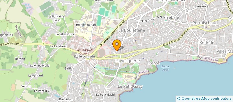 localisation de l'entreprise SARL DAVINAUD  SAINT-NAZAIRE