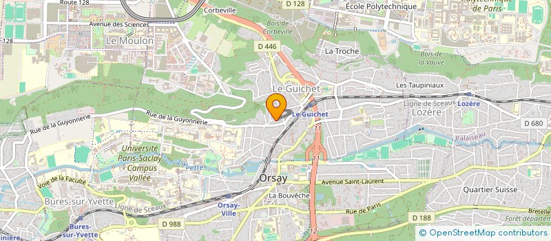 localisation de l'entreprise SARL DAVNIS à ORSAY