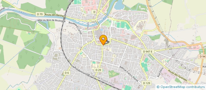 localisation de l'entreprise SARL DAX ESTHETIQUE à DAX