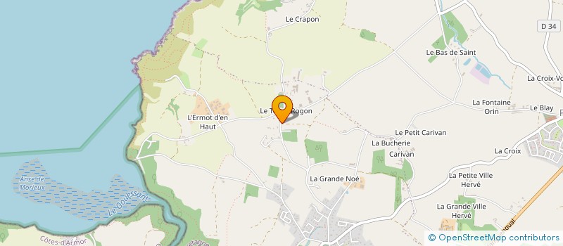 localisation de l'entreprise SARL DAYOT VINCENT MACONNERIE à LAMBALLE-ARMOR