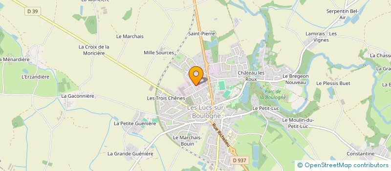 localisation de l'entreprise SARL DAYVAL à LES LUCS-SUR-BOULOGNE