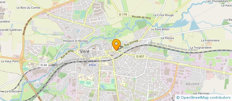 localisation de l'entreprise SARL DB BOUTIQUE à VITRE