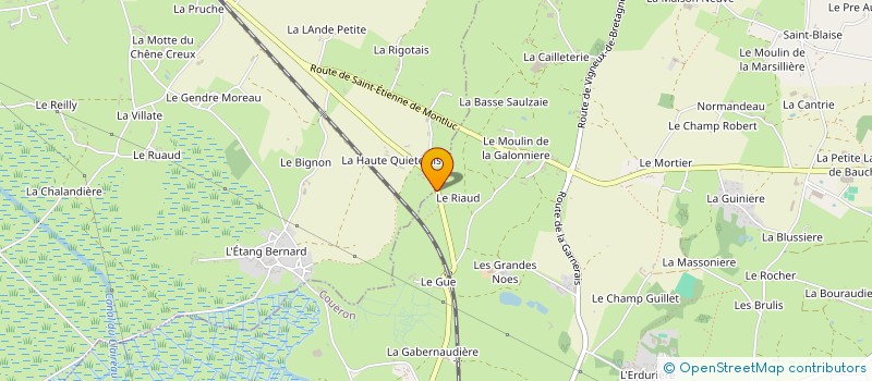 localisation de l'entreprise SARL DB COUVERTURE  SAINT-ETIENNE-DE-MONTLUC