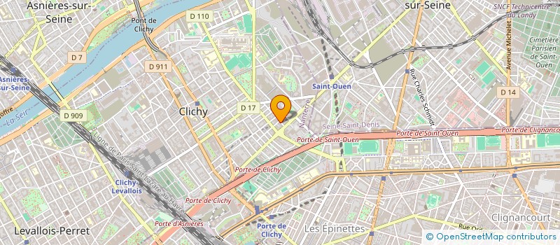 localisation de l'entreprise SARL DBEG à CLICHY