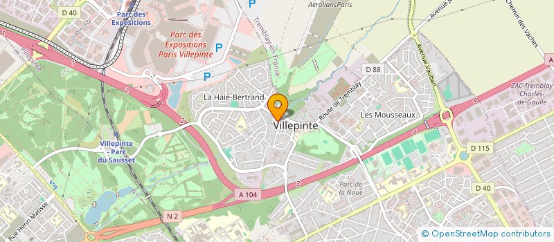 localisation de l'entreprise SARL DBOS SERVICES à VILLEPINTE