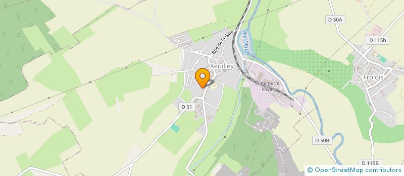 localisation de l'entreprise SARL DC TPS  XEUILLEY