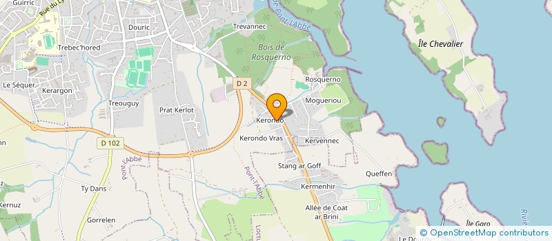 localisation de l'entreprise SARL DD à PONT L ABBE