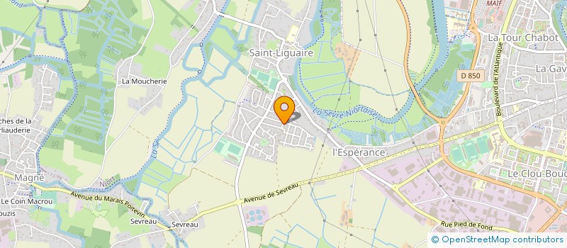 localisation de l'entreprise SARL DDC à NIORT
