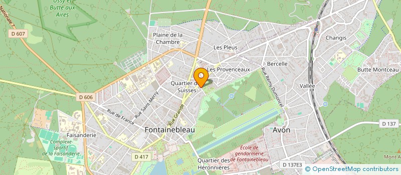 localisation de l'entreprise SARL DE ARAUJO FABRICE à FONTAINEBLEAU