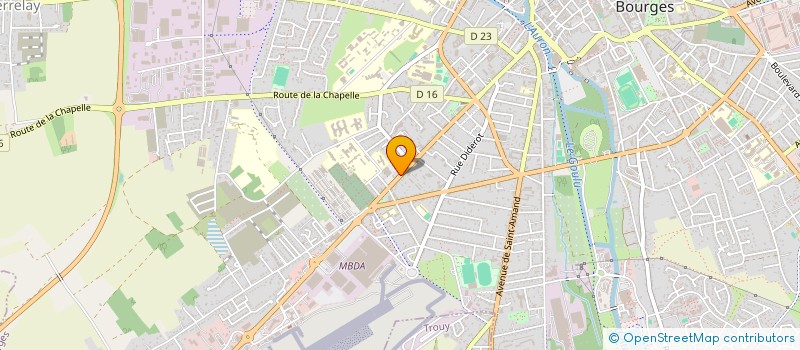 localisation de l'entreprise SARL DE BALNEOTHERAPIE DU LAC à BOURGES
