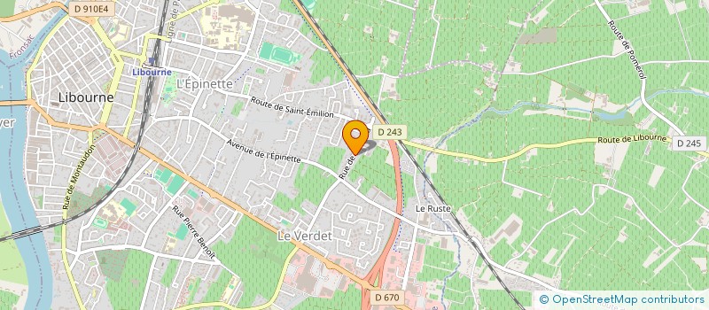 localisation de l'entreprise SARL DE BARREAU  LIBOURNE