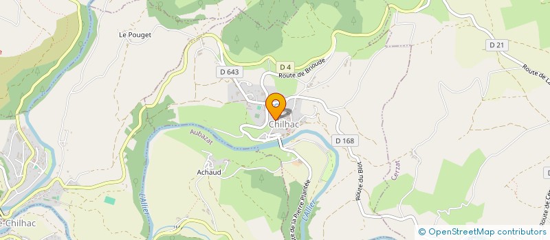 localisation de l'entreprise SARL DE BELMONT  CHILHAC